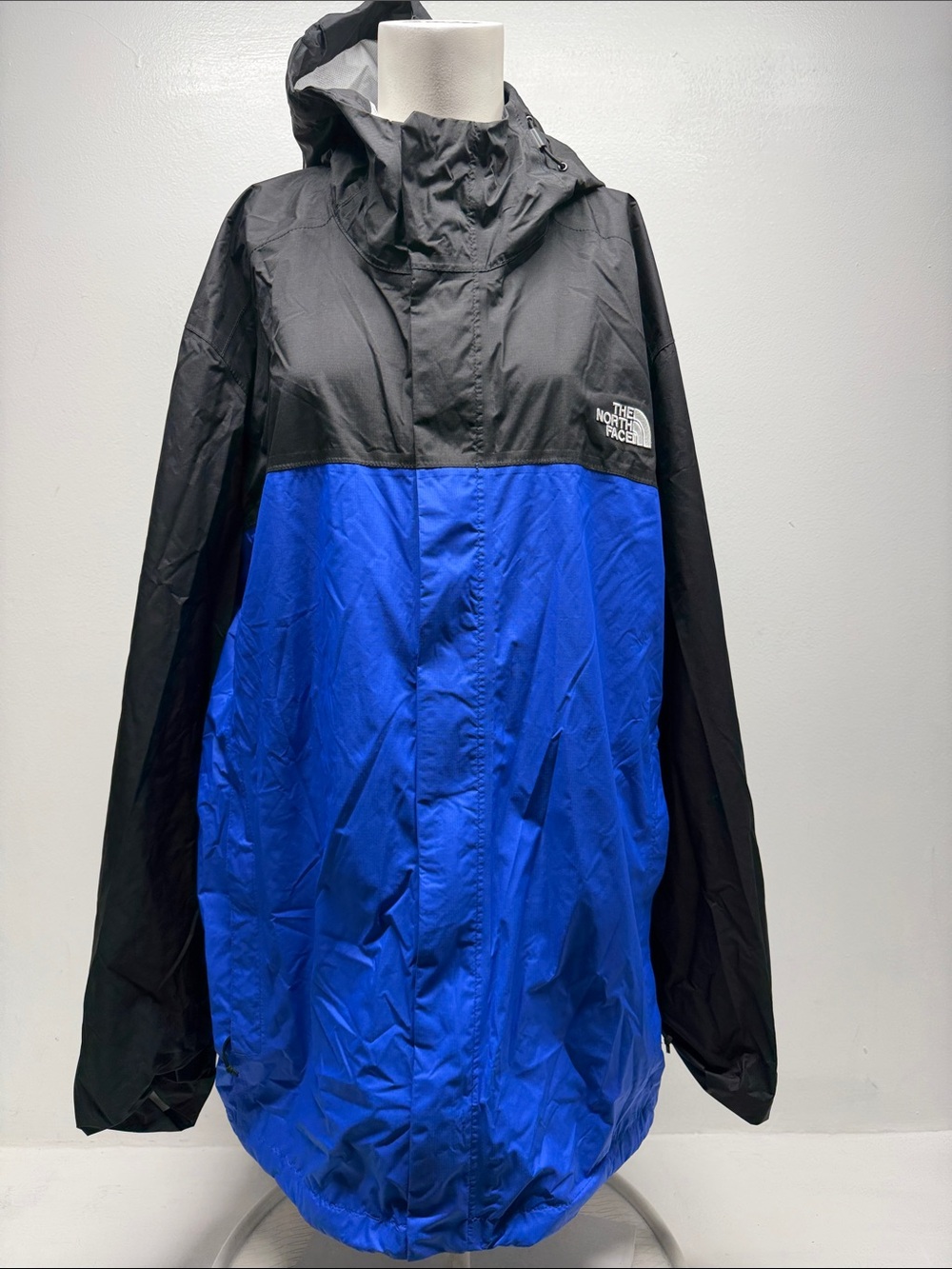The North Face Venture 2 Windbreaker Jacket Rain Coat Hooded Zip Up Blue XXXL